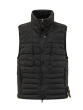 STONE ISLAND - Gilet Imbottito Con Zip - Nero | Lidia Shopping | Official Website