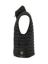 STONE ISLAND - Gilet Imbottito Con Zip - Nero | Lidia Shopping | Official Website