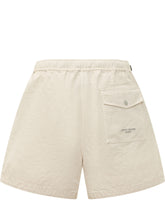 STONE ISLAND - Bermuda con Cintura Elasticizzata e Cintura Integrata - Beige | Lidia Shopping | Official Website
