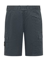 STONE ISLAND - Bermuda Cargo Con Tasche - Blu | Lidia Shopping | Official Website