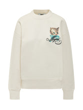 MSGM - Sweat Shirt Con Stampa Grafica - Bianco - LIDIASHOPPING® - Official Website