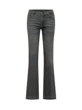 7 FOR ALL MANKIND - Dojo Rocker 7 Studded Flare Jeans - Black - LIDIASHOPPING® - Official Website