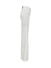 7 FOR ALL MANKIND - Jeans a Gamba Svasata - Bianco - LIDIASHOPPING® - Official Website