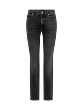 7 FOR ALL MANKIND - Roxanne Bottomline Slim Jeans - Black - LIDIASHOPPING® - Official Website