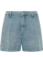 7 FOR ALL MANKIND - Denim Shorts with Pockets and Belt Loops - Blue - LIDIASHOPPING® - Official Website
