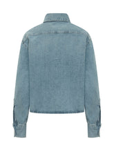 7 FOR ALL MANKIND - Camicia in Denim con Tasca Applicata - Blu | Lidia Shopping | Official Website