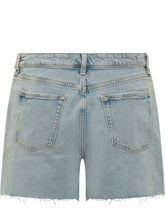 7 FOR ALL MANKIND - Shorts in Denim con Orlo Sfilacciato - Blu - LIDIASHOPPING® - Official Website