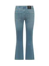 7 FOR ALL MANKIND - Cropped Dojo Iceflow Flare Jeans - Blue - LIDIASHOPPING® - Official Website
