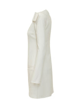COURREGES - Short Dress With Shoulder Strap And Buckle - White - LIDIASHOPPING® - Official Website
