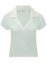 COURREGES - Cropped Sports Polo - Green - LIDIASHOPPING® - Official Website