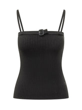 COURREGES - Top in Maglia Bucle - Nero - LIDIASHOPPING® - Official Website