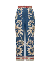 FARM RIO - Luna Pajama Pants - Blue - LIDIASHOPPING® - Official Website