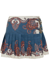 FARM RIO - Gonna Mini Arabesque - Blu | Lidia Shopping | Official Website