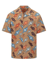 MCM - Short Sleeve Shirt with Collar - Yellow - LIDIASHOPPING® - Official Website