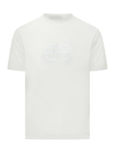 EMPORIO ARMANI - T-shirt con Logo in Rilievo - Bianco - LIDIASHOPPING® - Official Website