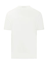 EMPORIO ARMANI - T-shirt con Logo Ricamato - Bianco - LIDIASHOPPING® - Official Website