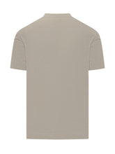 EMPORIO ARMANI - T-shirt con Maxi Logo in Rilievo - Marrone - LIDIASHOPPING® - Official Website