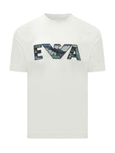 EMPORIO ARMANI - T-shirt con Logo Frontale - Bianco - LIDIASHOPPING® - Official Website