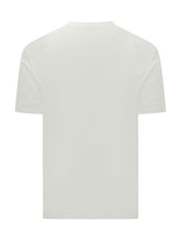 EMPORIO ARMANI - T-shirt con Logo Frontale - Bianco - LIDIASHOPPING® - Official Website