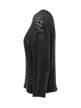FABIANA FILIPPI - Maglia Traforata a Girocollo - Blu - LIDIASHOPPING® - Official Website