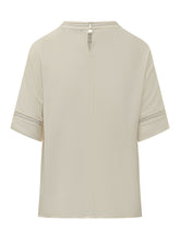 FABIANA FILIPPI - Top with Sleeve Inserts - White | Lidia Shopping ® | Official Website