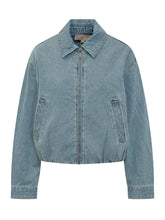 MICHAEL MICHAEL KORS - Denim Bomber Jacket - Blue | Lidia Shopping ® | Official Website
