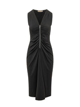 MICHAEL MICHAEL KORS - Abito Midi Zip - Nero | Lidia Shopping | Official Website
