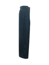 MICHAEL MICHAEL KORS - Pantaloni A Gamba Larga In Raso - Blu - LIDIASHOPPING® - Official Website