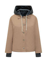 HERNO - Giacca con Cappuccio e Bottoni - Marrone - LIDIASHOPPING® - Official Website