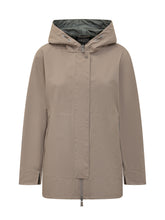 HERNO - A-shape Hooded Jacket - Beige - LIDIASHOPPING® - Official Website