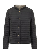HERNO - Short Quilted Puffer Jacket with Buttons - Blue - LIDIASHOPPING® - Official Website