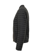 HERNO - Short Quilted Puffer Jacket with Buttons - Blue - LIDIASHOPPING® - Official Website