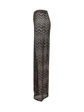 MISSONI - Pantaloni Ampi in Maglia Chevron - Marrone - LIDIASHOPPING® - Official Website