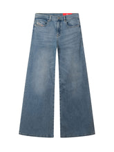 DIESEL KIDS - Wide Leg Five Pocket Jeans - Blue - LIDIASHOPPING® - Official Website