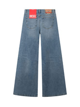 DIESEL KIDS - Wide Leg Five Pocket Jeans - Blue - LIDIASHOPPING® - Official Website