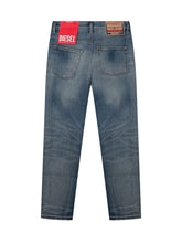 DIESEL KIDS - Slim Jeans with Distressed Details - Blue - LIDIASHOPPING® - Official Website