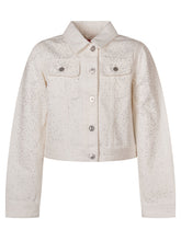 DIESEL KIDS - Giacca in Denim con Borchie - Bianco - LIDIASHOPPING® - Official Website