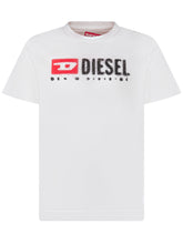 DIESEL KIDS - T-shirt with Logo Print - White - LIDIASHOPPING® - Official Website