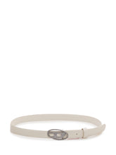 DIESEL KIDS - Belt with Decorative Oval Buckle - White - LIDIASHOPPING® - Official Website
