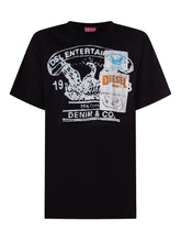 DIESEL KIDS - T-shirt Over con Stampa Grafica - Nero | Lidia Shopping ® | Official Website