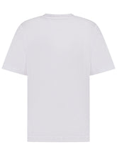 DIESEL KIDS - T-shirt Over con Logo Ricamato - Bianco - LIDIASHOPPING® - Official Website