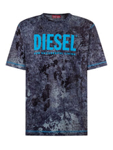 DIESEL KIDS - Oversize T-shirt with Logo Print - Blue | Lidia Shopping | Official Website