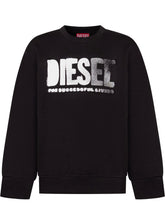DIESEL KIDS - Sweatshirt with Front Logo - Black - LIDIASHOPPING® - Official Website