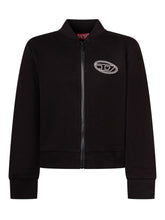 DIESEL KIDS - Zip Sweatshirt with Logo - Black | Lidia Shopping | Official Website