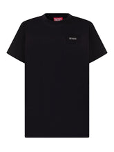 DIESEL KIDS - T-shirt with Small Logo - Black - LIDIASHOPPING® - Official Website
