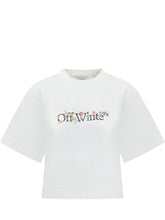 OFF-WHITE - Glowing Flower T-shirt - White - LIDIASHOPPING® - Official Website