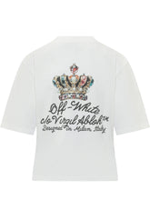OFF-WHITE - T-shirt Boxy Royal Crown - Bianco | Lidia Shopping | Official Website