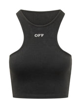 OFF-WHITE - Top a Costine Off Stamp - Nero | Lidia Shopping | Official Website