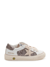 GOLDEN GOOSE KIDS - May Leather And Glitt - White - LIDIASHOPPING® - Official Website