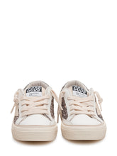 GOLDEN GOOSE KIDS - May Leather And Glitt - White - LIDIASHOPPING® - Official Website